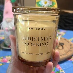 New DW Home Christmas Morning Candle - Cream Glass Jar